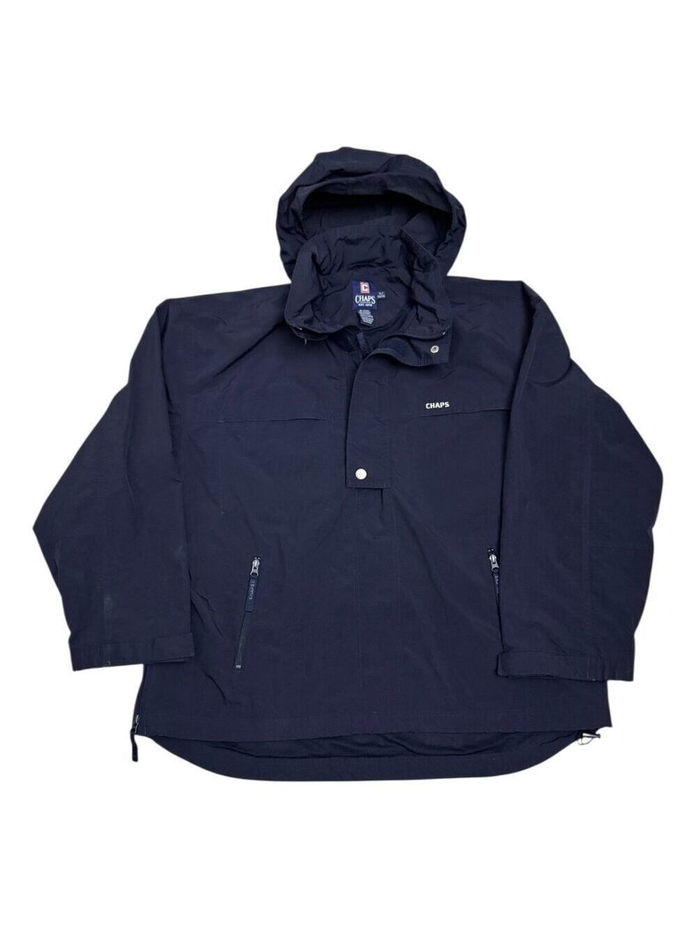 CHAPS Designer Vintage Y2K Waterproof Windbreaker Jacket Mens XL
